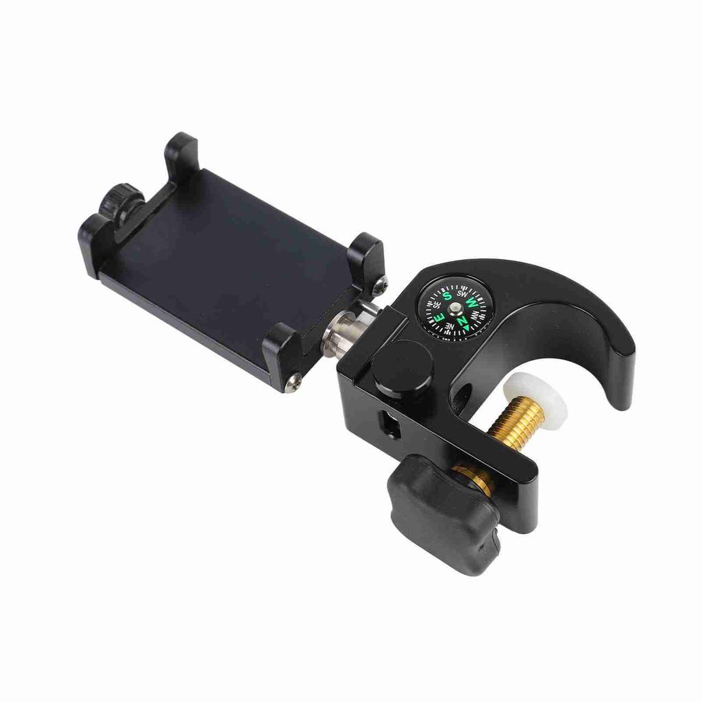 Зажим для столба для сбора данных с компасом и держателем для телефона Универсальный портативный зажим для столба GPS RTK