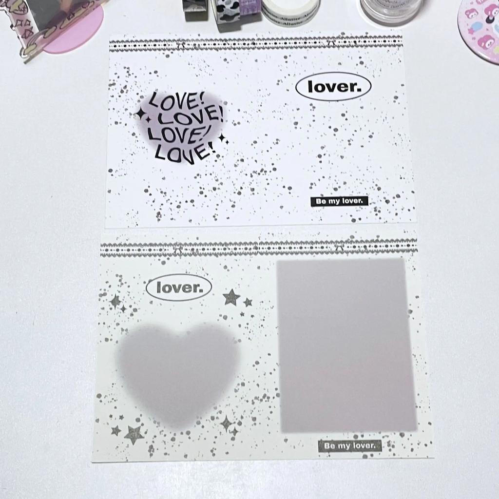 10Pcs Cute Korean Kpop Photocard Holder 3-inch Photocard Back Card Foldable Card Holder Decor Paper Board DIY Packing Material