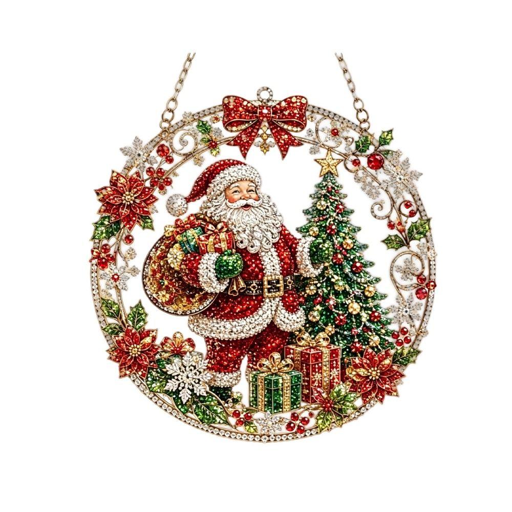 Acrylic Board Christmas Diamond Painting Set DIY Diamond Painting Craft Set Home Wall Hanging