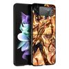 Saint Seiya Cool Black Phone Case For Samsung ZFlip7 ZFlip6 ZFlip5 ZFlip4 ZFlip3 5G Hard Protective Galaxy Z Flip 3 4 5 6 7 Cove