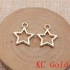 Hollow Pentagram Charms Pendant For Bracelet Necklace Jewelry Making Craft Findings