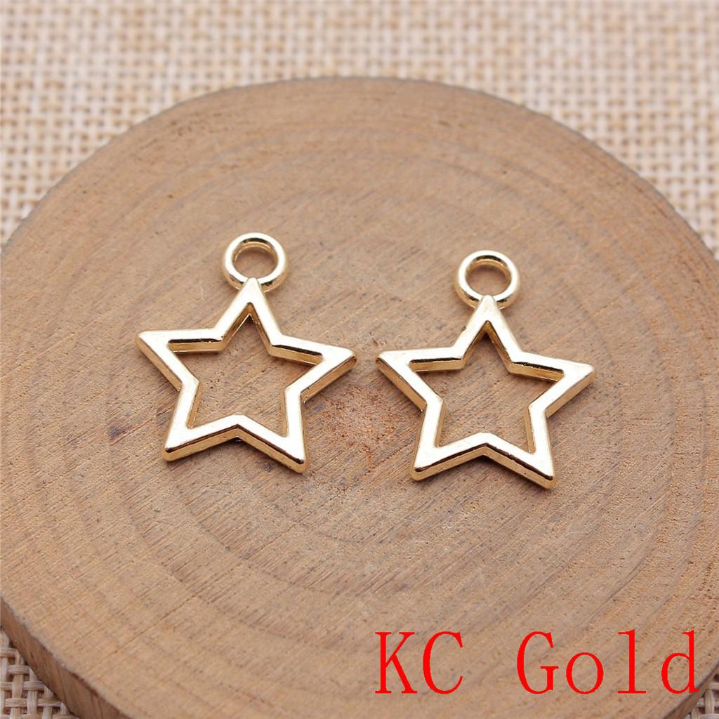 Hollow Pentagram Charms Pendant For Bracelet Necklace Jewelry Making Craft Findings