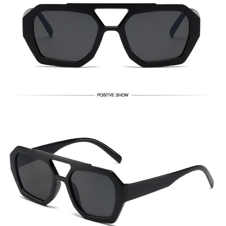 Модные женские солнцезащитные очки в стиле ретро с двойными перемычками, коричневые градиентные очки, большая оправа, модные роскошные дизайнерские солнцезащитные очки для мужчин, оттенки UV400