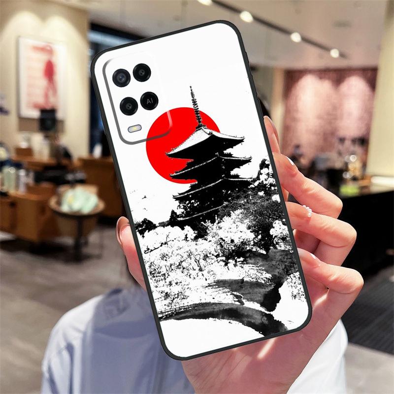 Японский храм Киото Чехол для Oppo A94 A74 A54 A18 A38 A58 A78 A98 A40 A60 A80 A16 A76 A96 A15 A17 A77 A57S