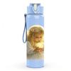 1PC Little Angel White Wing Art Print 750ml Color Plastic Sports Water Bottle Leakproof Flip Straw Lid Suitable for Sports Office Home Use