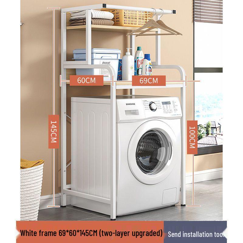 Многоярусная напольная регулируемая стойка для хранения с держателем для мусорного ведра для использования на кухне