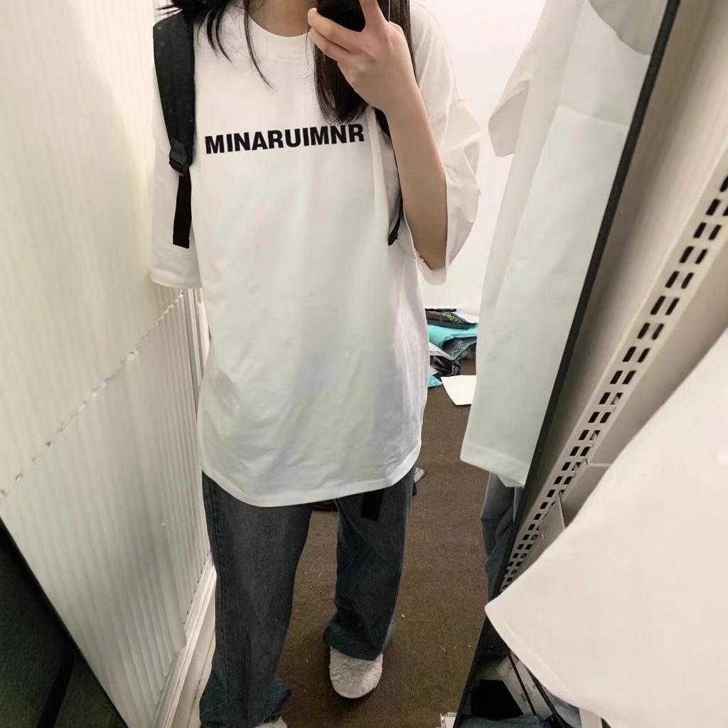 Women's Retro Black Half-Sleeve Cotton T-Shirt, Summer 2025