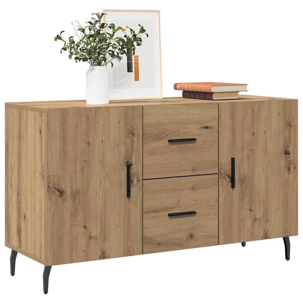 Vidaxl Komoda, Dąb Artisian, 100X36X60 Cm, Materiał Drewnopochodny