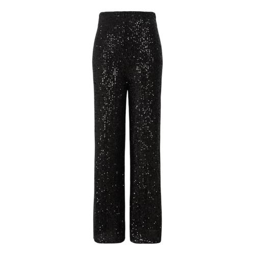 Little Mistress Womens/Ladies Synthetic Leather Sequin Party Trousers