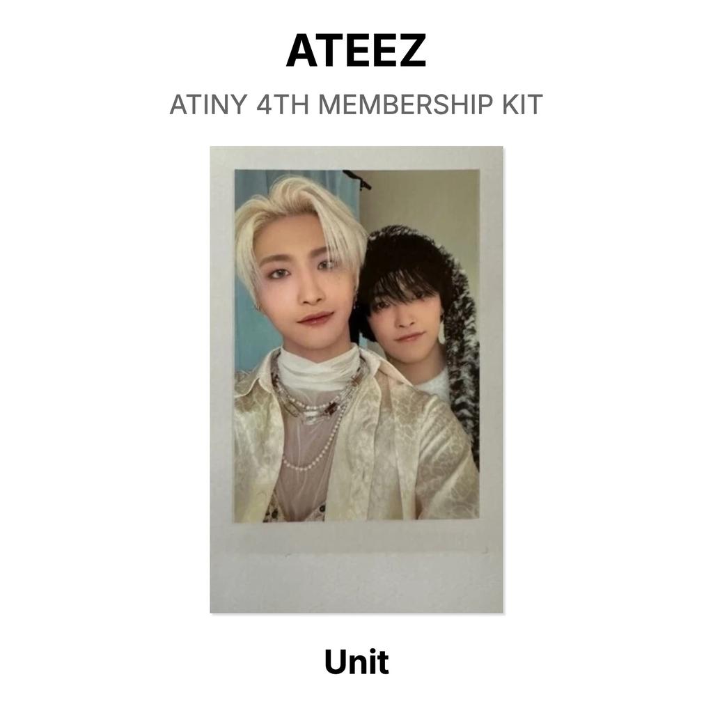 ATEEZ КИТ 4-ГО ЧЛЕНСТВА ATINY Официальная фотокарточка