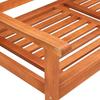 3 Seater Garden Bench with Cushion 150 cm Solid Eucalyptus Wood