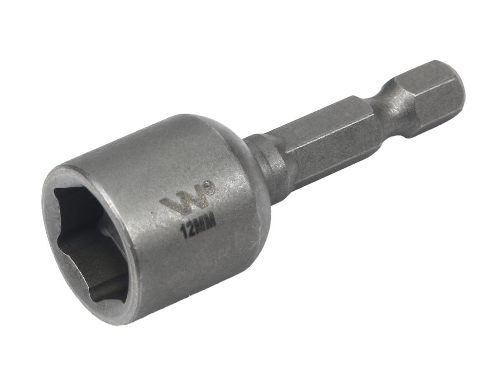 Farmer' socket, 12mm for CrV steel screwdriver tool holder, length 48mm, Waryński