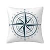 Nordic Style Nautical Captain Anchor Cushion Cover Velvet Sailor Adventure Pillow Case for Sofa Car Square Pillowcase Home Decor
