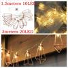 1.5meters 10LED/3meters 20LED Festival Decoration Battery Powered String Lights Led Lights for Home