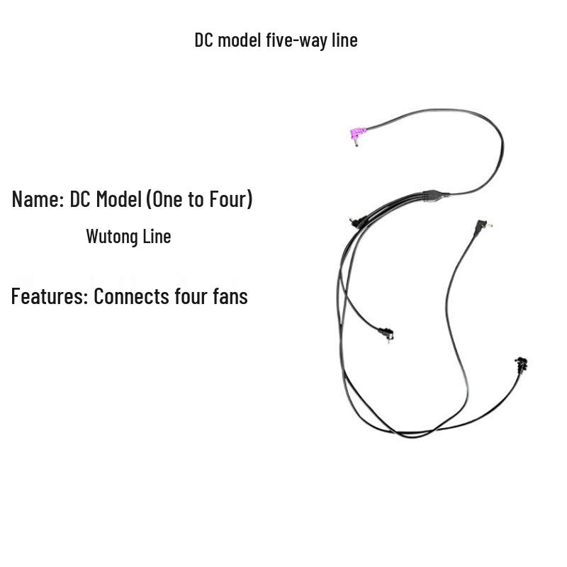 USB-Powered Fan Jacket Accessories with Adjustable Speed and 3-Way 12V DC for Power Bank Battery