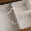 ALIZERO New 925 Sterling Silver Shiny Link Chain Bracelets For Women Girl Fashion Accessories Trend Jewelry Gift