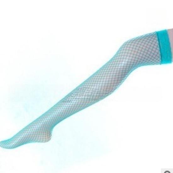 Red Over Knee Sexy Hollow Mesh Fishnet Transparent Thigh High Stocking Cute Gothic Tights Lingerie Long Socks