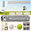 Automatic Dog Ball Launcher With 5 Etpu Balls 5.8 Cm 3 Distance Settings 6 10 14 M Blue