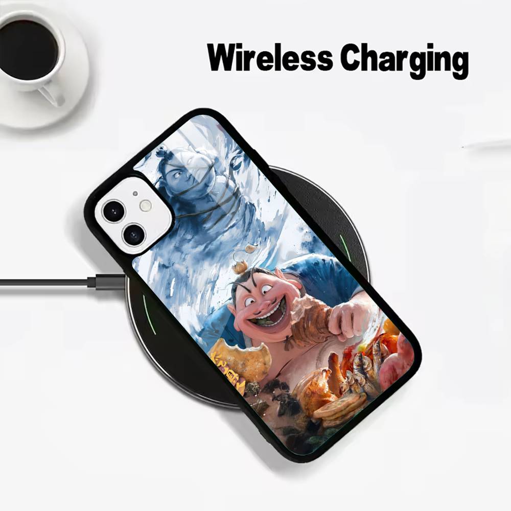 H-O-T-Ne-zha For IPhone17 16 15 14 13 12 11 Plus Pro Max Plus Wireless Charger Phone Case