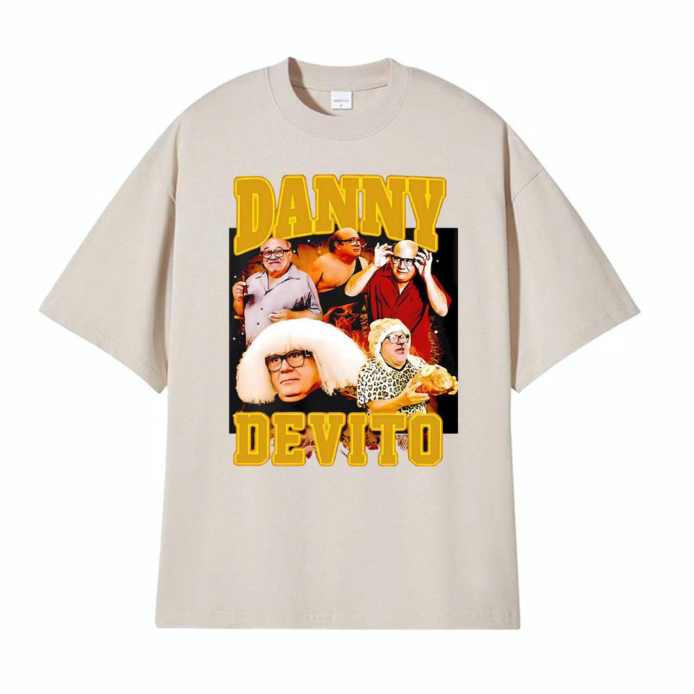 Trash Man Danny Devito Vintage Rap T Shirt High Quality Tshirts Unisex Short Sleeve Comfort Mens Clothing Tee Shirt Streetwear