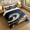 3Pcs Bedding Set Custom Name Text, 1 Sheet 2 Pillowcases Home Bed DecorSpirited Away