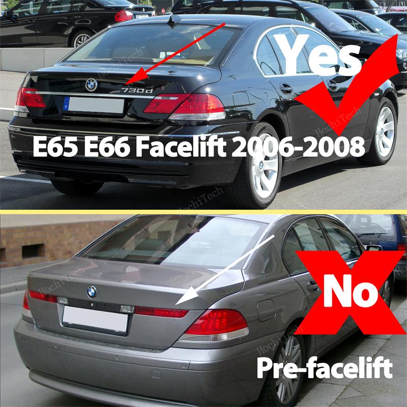 2PCS LED Car License Number Plate Light For BMW 7 Series E65 E66 2006-2008 facelift only Lamp White Bulbs License Plate Lights