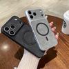 Luxury Business PU Leather Phone Case For iPhone 17 Pro Max 16 15 14 13 Pro for Magsafe Large Lens Shockproof Protect Back Cover