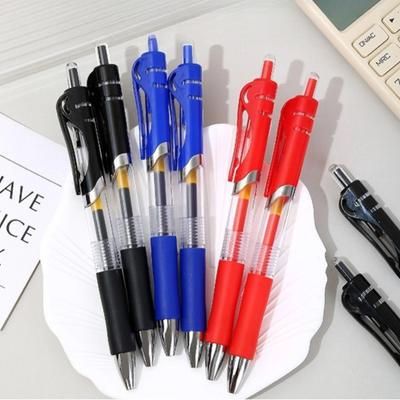 Набор гелевых ручек с выдвижным стержнем 0,5 мм, чернильные шариковые ручки для письма, стержни, офисные аксессуары, школьные принадлежности, канцелярские товары