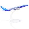 16 см Масштаб 1/400 Прототип B787 Металлическая литая модель самолета B787 Набор для сборки со стойкой для взрослого Авиационный сувенир Подарок или Игрушка самолет