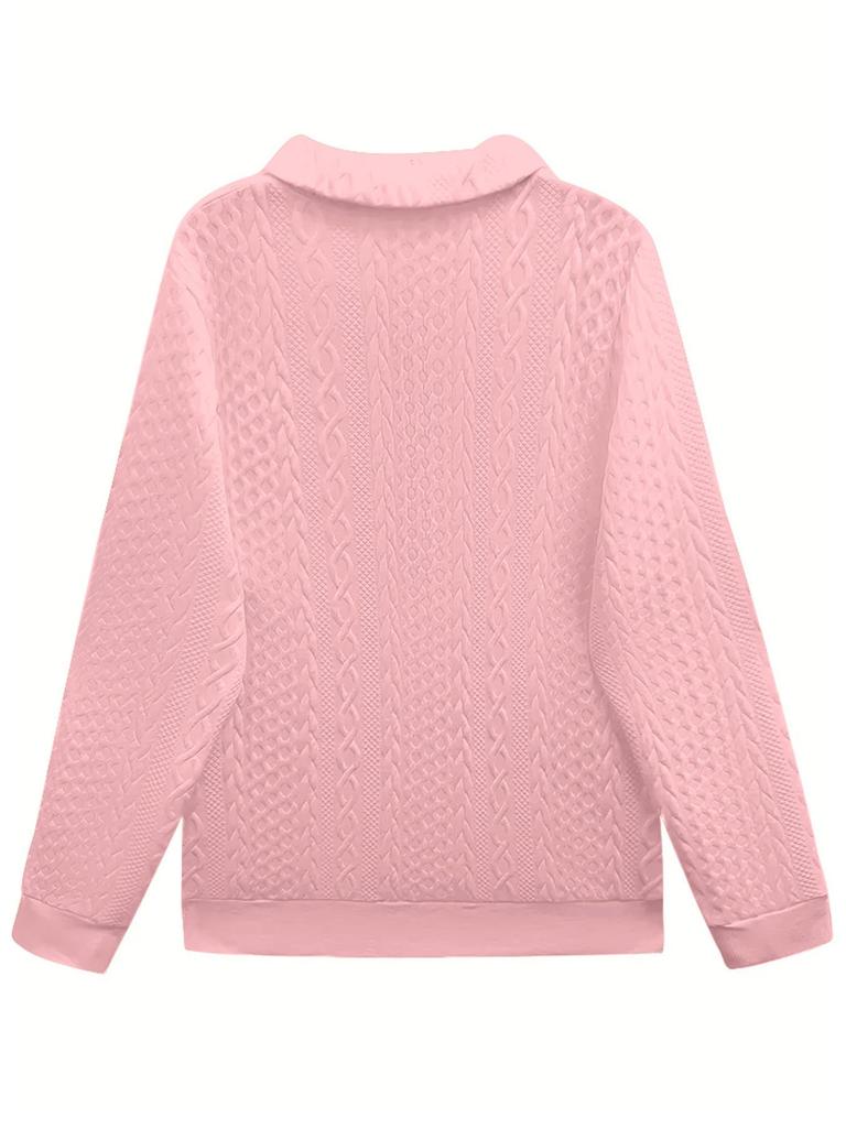2026 Autumn/Winter Women's Casual Lapel Zipper Long Sleeve Pocket Hoodie