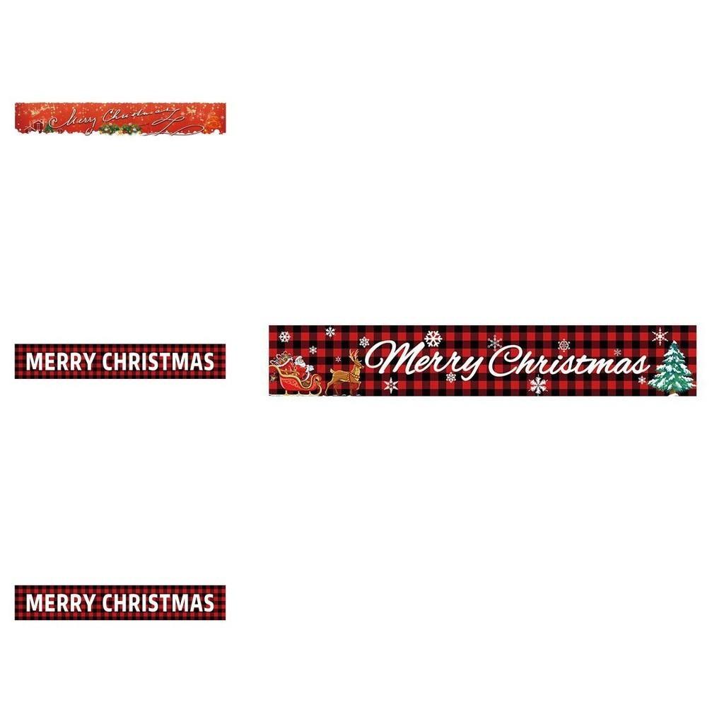 Яркие рождественские флаги для праздничного украшения, полиэстеровые баннеры квадратной формы