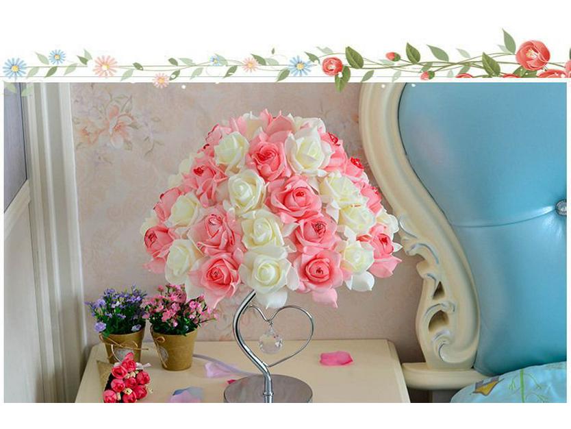 Элегантная европейская настольная лампа с перьями - Уютный светодиодный прикроватный светильник для спален и свадеб