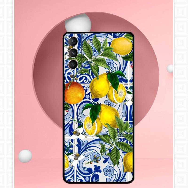 Чехол Mediterranean Lemon для Samsung Galaxy S24 Ultra S22 Plus S20 S21 FE S8 S9 S10 Note 10 20 S23 Ultra Cover