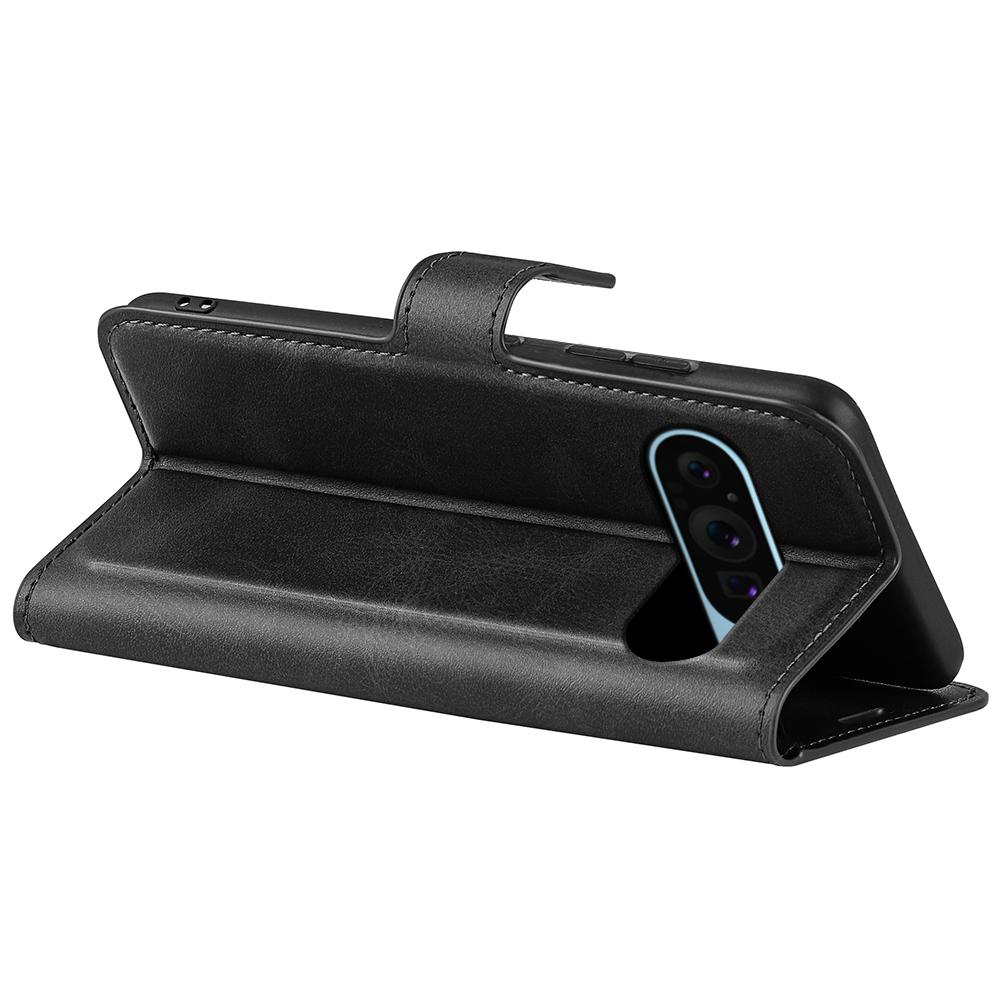 For Google Pixel 9/Pixel 9 Pro PU Leather Case Anti-Scratch Calf Texture Phone Protective Cover