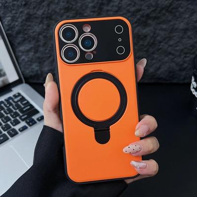 Поворотный держатель-подставка для чехла Magsafe для iPhone 17 Air 16 E 15 14 Plus 13 12 11 Pro Max Магнитный кронштейн Противоударный чехол