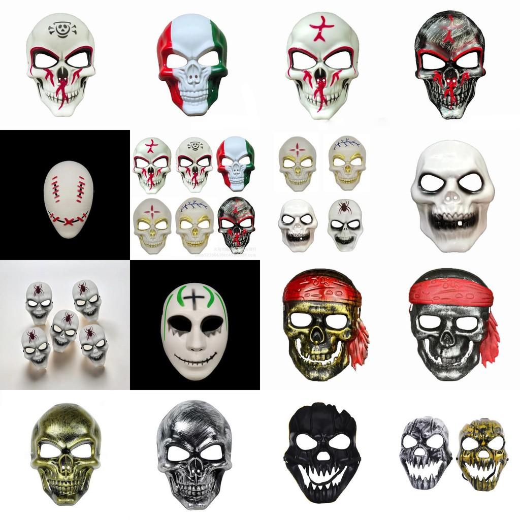 Spooky Plastic Skull Masks Perfect For Halloween Costumes And Celebratory Events