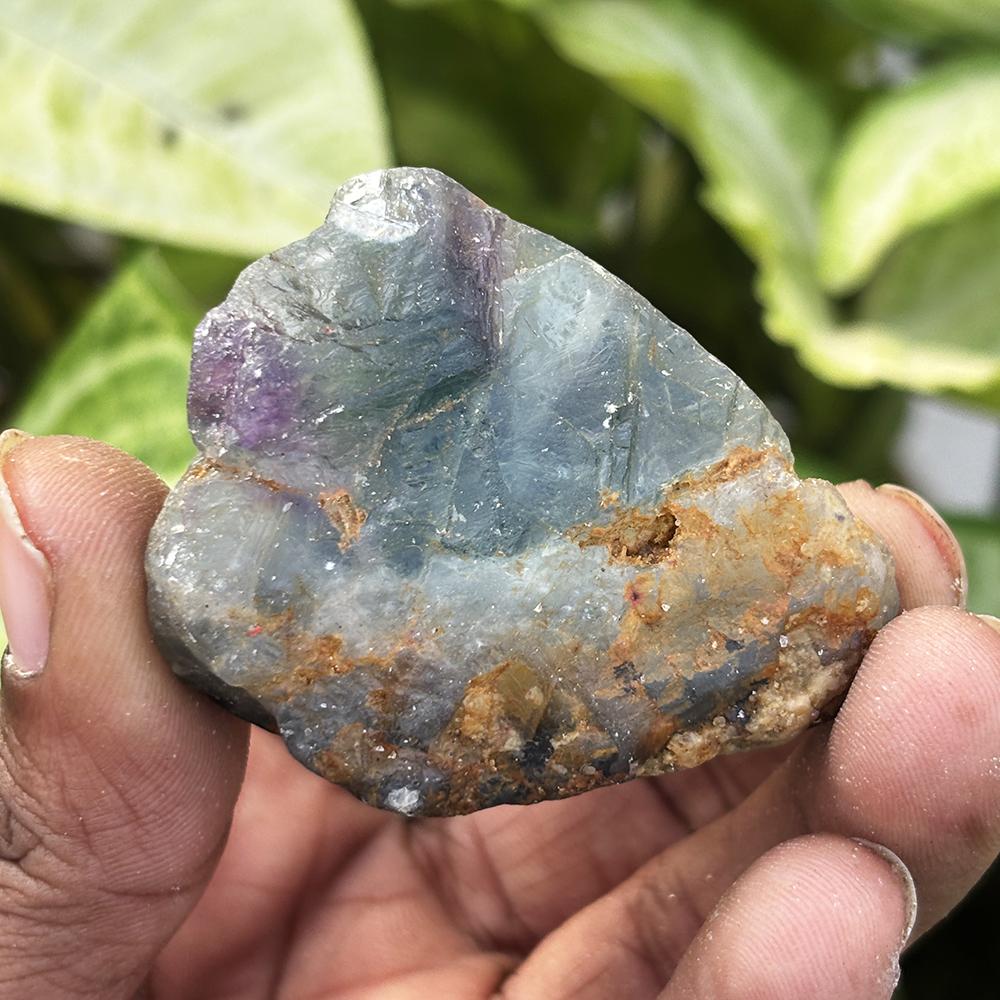 Natural Fluorite Rough 369.60 Ct Earth Mined Multi-Color Gemstone