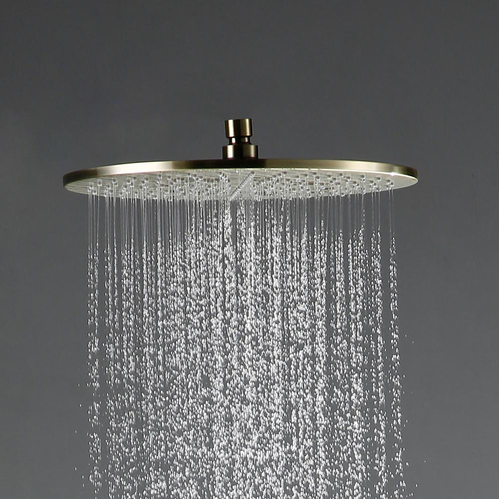 Настенная душевая головка Rian, только латунь, черный хром, матовый, розовое золото, душевая кабина, ванная комната, без кронштейна