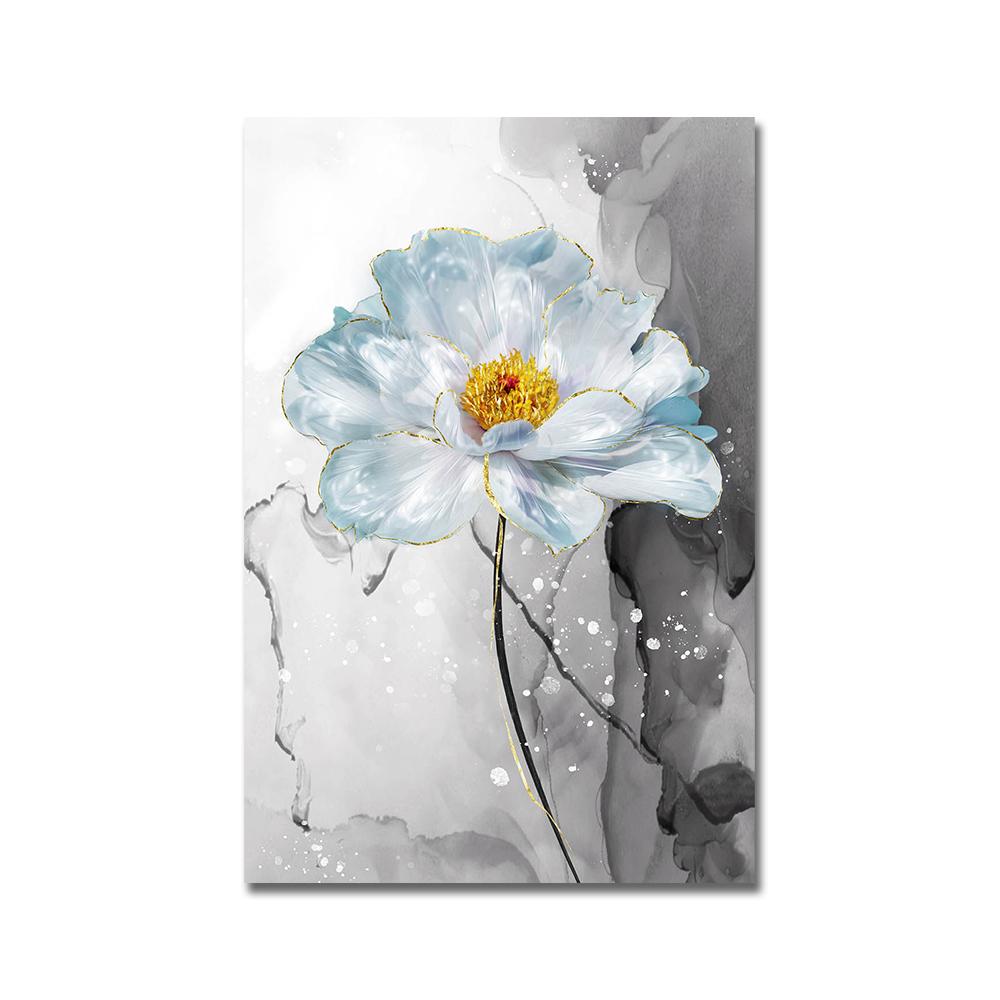 Скандинавские цветы, скандинавские постеры, декоративная живопись, абстрактные принты на холсте Cuadros, настенные художественные картины для гостиной, без рамки