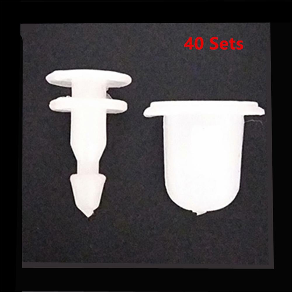 40 комплектов Клипсы Крепеж Подкрылок Расширитель Арки Колеса Для Nissan Navara D22 Patrol GU