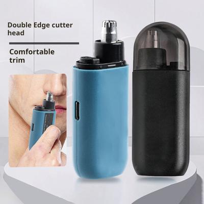 Перезаряжаемый триммер для волос в носу для мужчин и женщин IPX7 водонепроницаемый электрический триммер для волос в носу 360-градусный инструмент для ухода за двусторонним лезвием