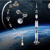Конструктор Apollo Saturn V 92176 Космическая ракета Серия Идеи Кирпичики Развивающие игрушки для детей Подарки на день рождения и Рождество
