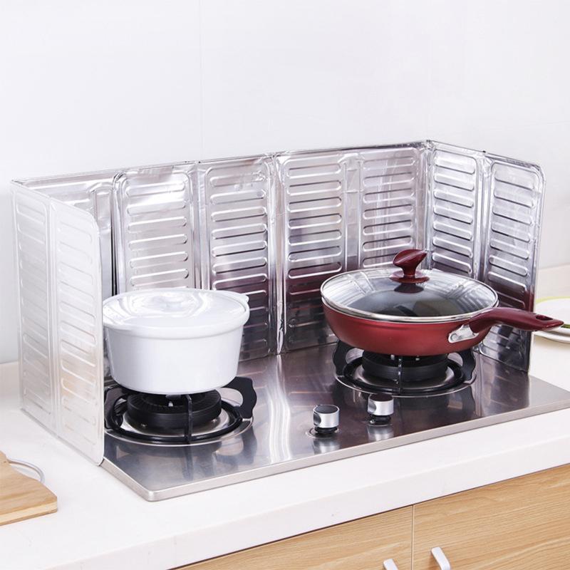 Кухонная кухонная сковорода для жарки масла Защитный экран от брызг Защитный экран из алюминиевой фольги для защиты от ожогов