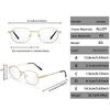 Photochromic Anti-Blue Light Reading Sunglasses Metal Eyewear For Women Men Internet Surf Style Presbyopic Eyewear +150 +200