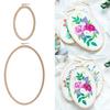 Multipurpose Embroidery Hoop Art Wooden Oval Frame for Sewing Accessories and Cross Stitch Needle Craft