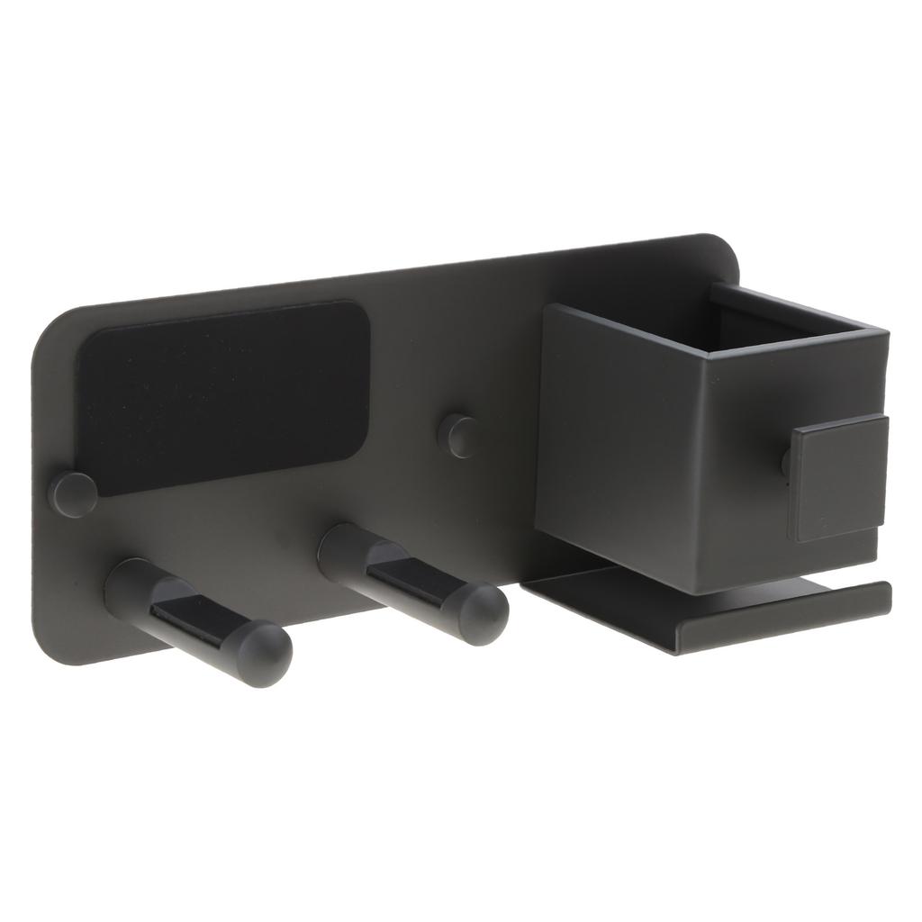 Hands Free Hair Dryer Holder Storage Box Aluminum Shelf For Bathroom Organizer Storage Rack Bathroom Accessories Set