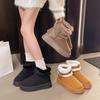 Women's Wide Width Platform Snow Boots, Plush Lined Korean Style Winter Booties, Non-Slip Thermal Ankle Boots for Women