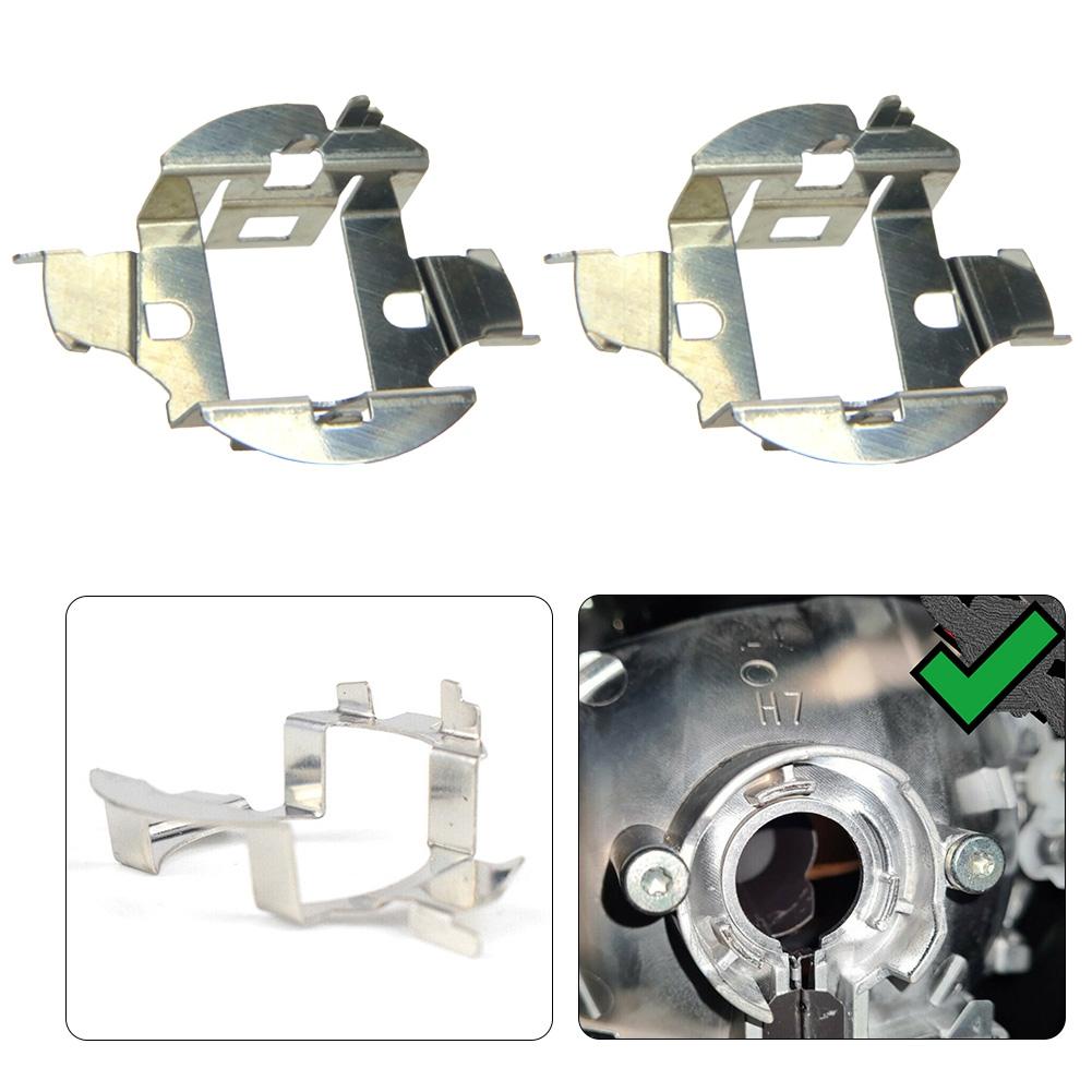 H7 HID Headlight Bulb Holder Clip Adapter for For Mercedes Sliver Pack of 2