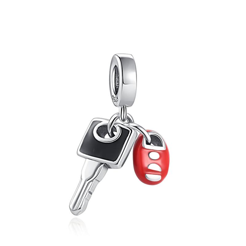 Fit  S925 Original Bracelet Wrench Screwdriver Hammer Ruler Pen Silver Charms Beads For Women DIY Jewelry Gift Making