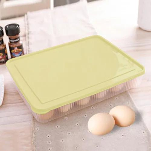 15/24 Grid Eggs Holder Stackable Freezer Storage Organizers Egg Storage Container Plastic Egg Carton Kitchen Egg Storage Box